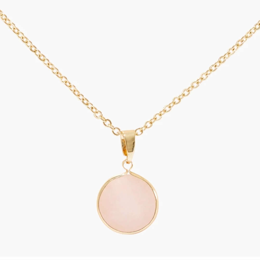 Sanctuary Project - Rose Quartz Necklace - Gold - Dainty Layering Necklace - NWT
